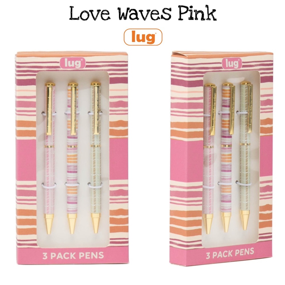 Lug Scribble Pens 3-pack NWT